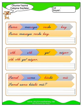 s sesi Grubu Çalışma Sayfaları
